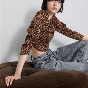ZARA BNWT Animal Print Top